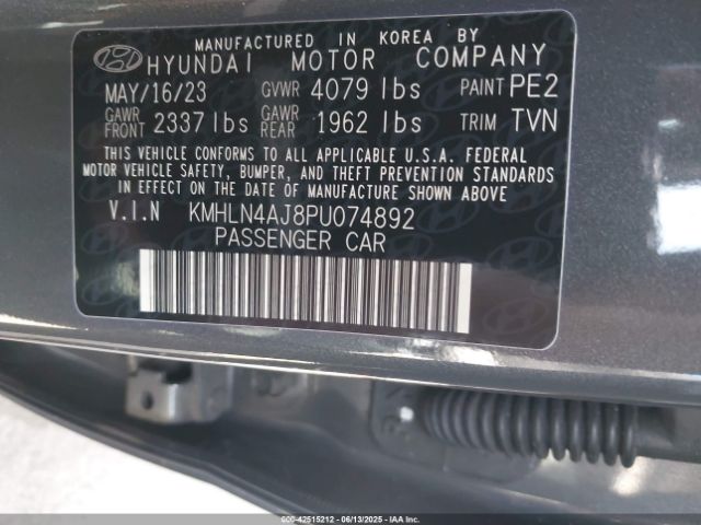 2023 HYUNDAI ELANTRA HYBRID KMHLN4AJ8PU074892 Photo 8
