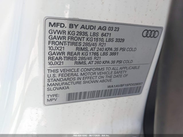 2023 AUDI Q8 WA1AVBF15PD026057 Photo 8