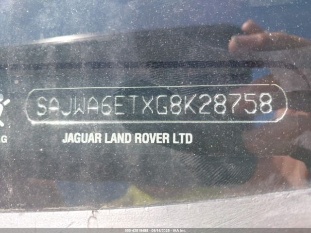 SAJWA6ETXG8K28758 Jaguar F-Type