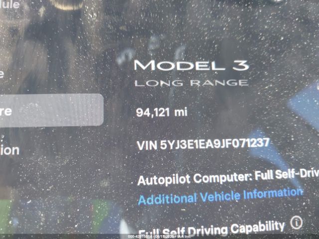5YJ3E1EA9JF071237 Tesla 2018