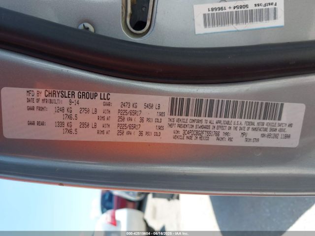 2015 DODGE JOURNEY 3C4PDCBG2FT551766 Photo 8
