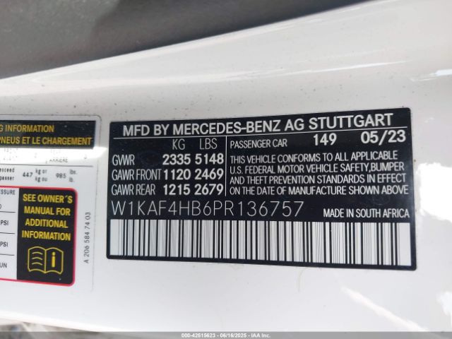 2023 MERCEDES-BENZ C 300 W1KAF4HB6PR136757 Photo 8