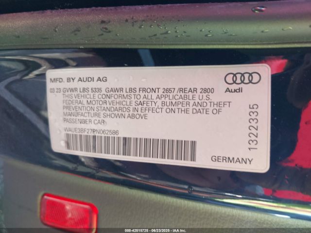 2023 AUDI A6 WAUE3BF27PN062586 Photo 8