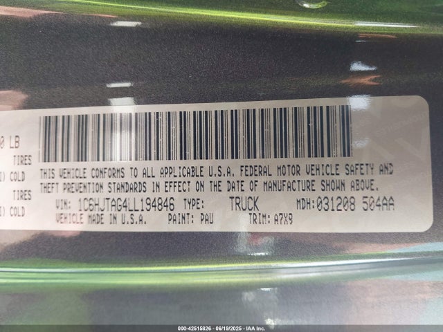 Jeep Gladiator 2020 1C6HJTAG4LL194846 Image 9