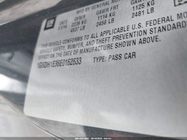 2014 CADILLAC CTS 1G6DH1E36E0162633 Photo 8