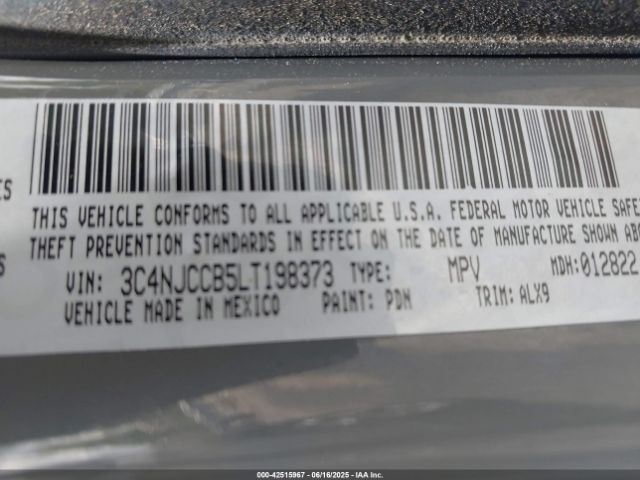 2020 JEEP COMPASS 3C4NJCCB5LT198373 Photo 8