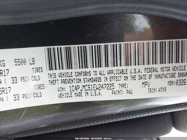 Jeep 2014 2014 1C4PJMCS1EW247225 Image 9