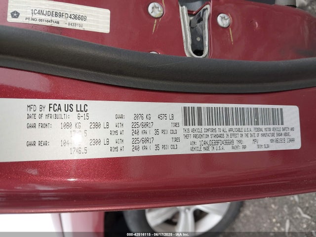 1C4NJDEB9FD436609 Jeep 2015