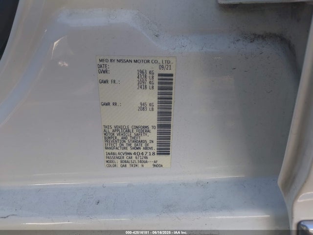 Nissan Altima 2021 1N4BL4CV9MN404718 Image 9
