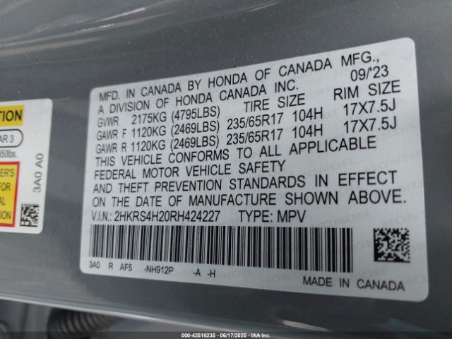 2024 HONDA CR-V 2HKRS4H20RH424227 Photo 8