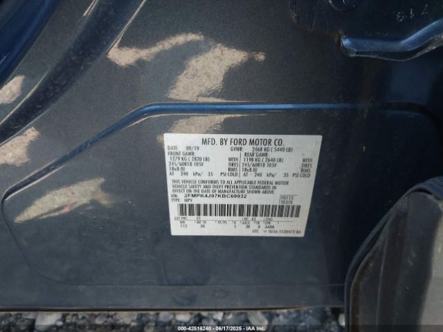 2019 FORD EDGE 2FMPK4J97KBC69932 Photo 8