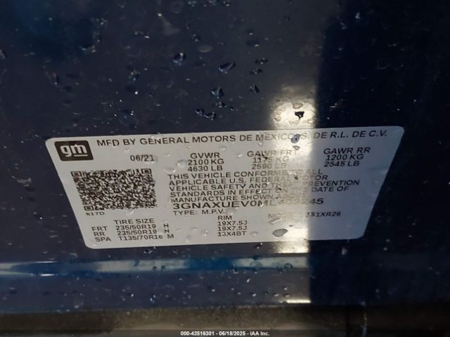3GNAXUEV0ML403245 Chevrolet lyx