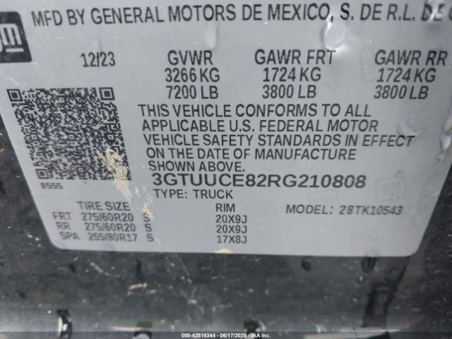 2024 GMC SIERRA 1500 3GTUUCE82RG210808 Photo 8