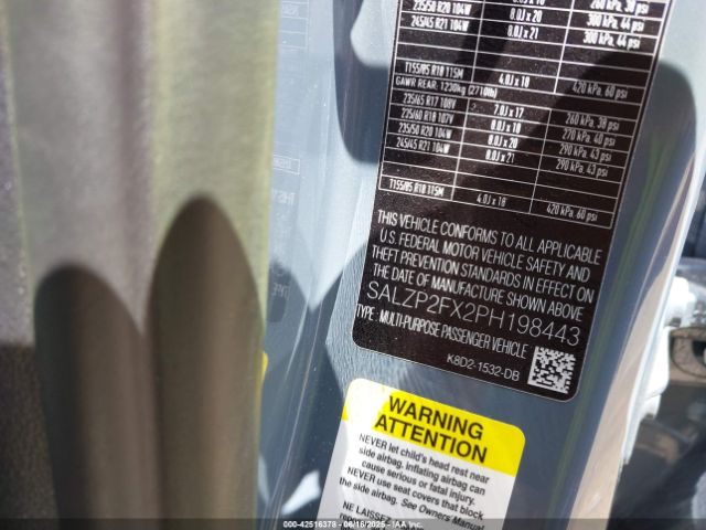 2023 LAND ROVER RANGE ROVER EVOQUE SALZP2FX2PH198443 Photo 8