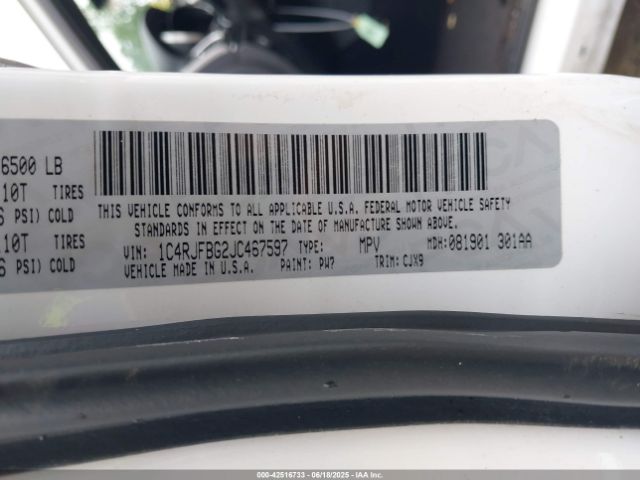 2018 JEEP GRAND CHEROKEE 1C4RJFBG2JC467597 Photo 8