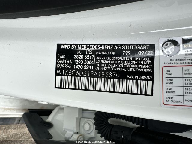 2023 MERCEDES-BENZ S 500 W1K6G6DB1PA185870 Photo 8