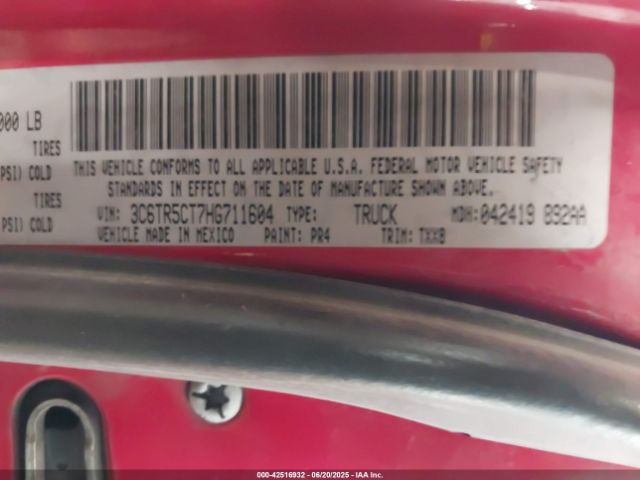 3C6TR5CT7HG711604 RAM 2017