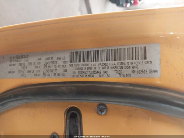 3C6TR5CT7JG215448 RAM 2018