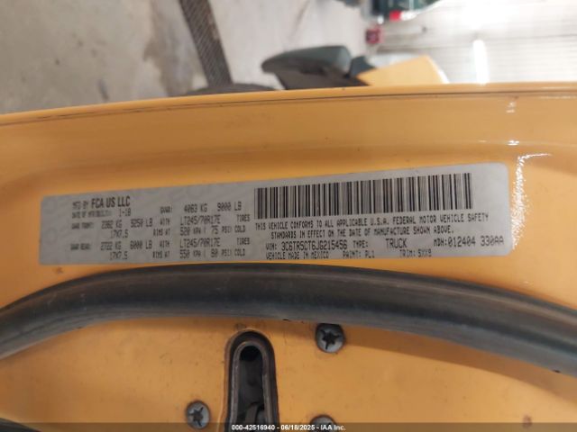 3C6TR5CT6JG215456 RAM 2018