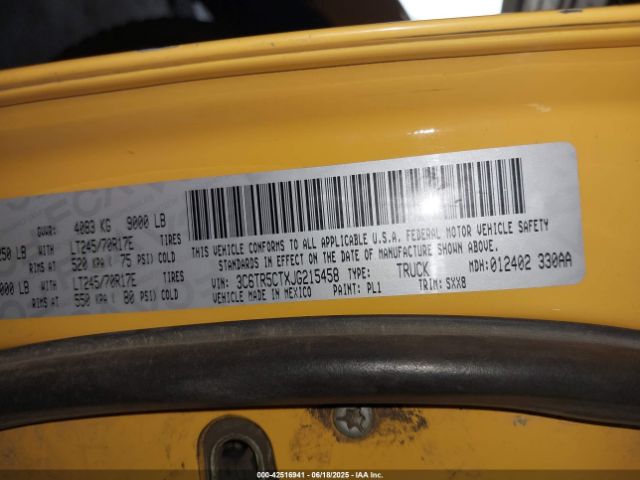 3C6TR5CTXJG215458 RAM 2018