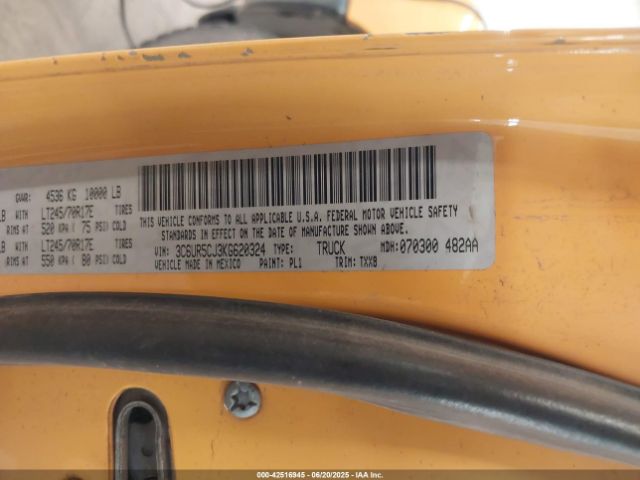 3C6UR5CJ3KG620324 RAM 2019