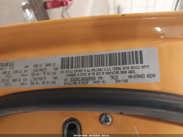 3C6UR5CJ6KG620320 RAM 2500