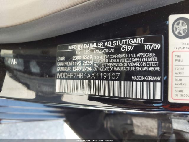 2010 MERCEDES-BENZ E 63 AMG WDDHF7HB6AA119107 Photo 8