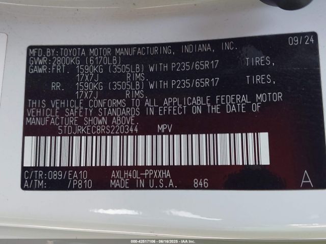 2024 TOYOTA SIENNA 5TDJRKEC8RS220344 Photo 8