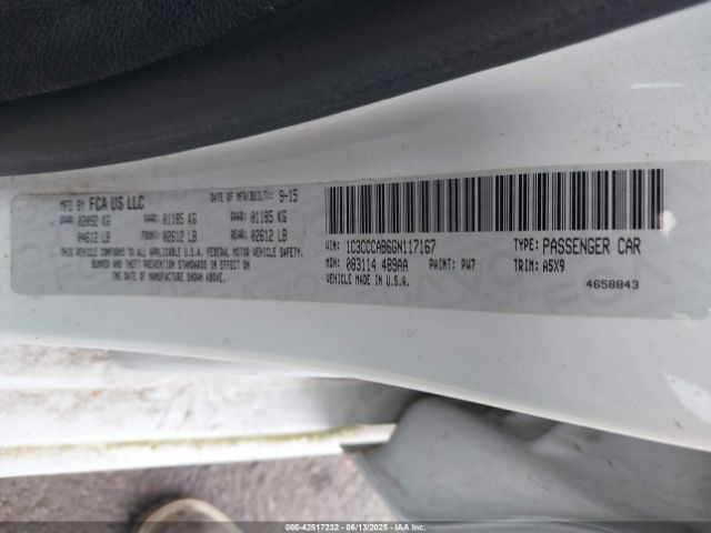 2016 CHRYSLER 200 1C3CCCAB6GN117167 Photo 8