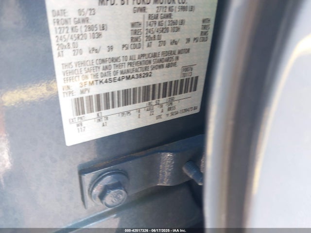 Ford 2023 2023 3FMTK4SE4PMA38292 Image 9