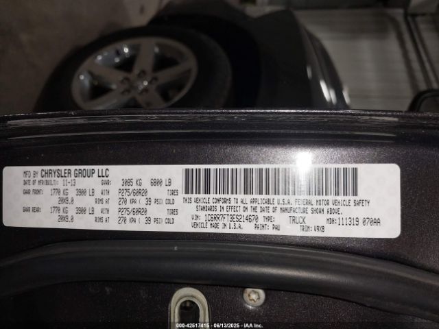 2014 RAM 1500 1C6RR7FT3ES214670 Photo 8