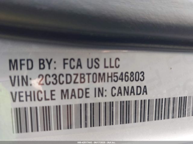 2021 DODGE CHALLENGER 2C3CDZBT0MH546803 Photo 8