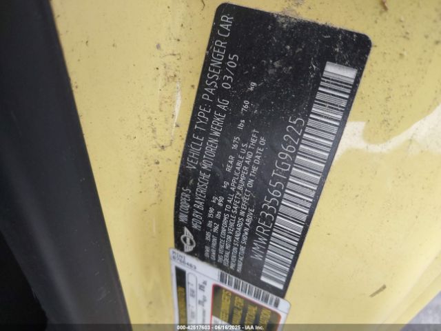 2005 MINI COOPER S WMWRE33565TG96225 Photo 8