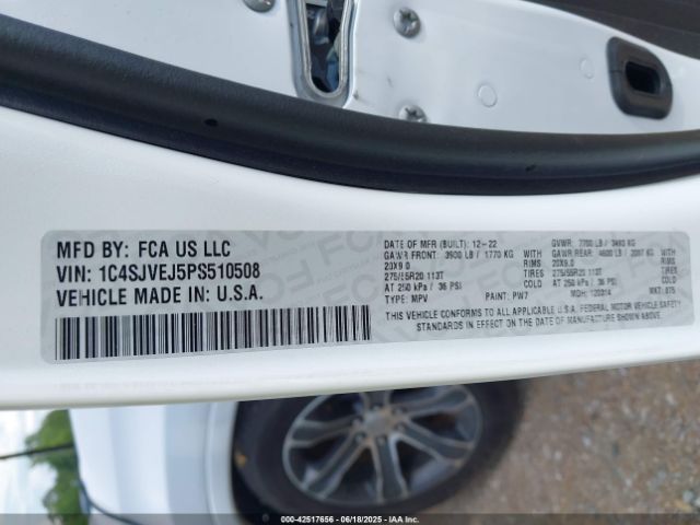 2023 JEEP GRAND WAGONEER 1C4SJVEJ5PS510508 Photo 8