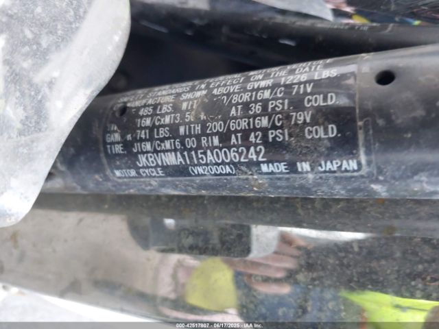 2005 KAWASAKI VN2000 JKBVNMA115A006242 Photo 9