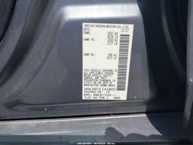 2018 NISSAN ALTIMA 1N4AL3AP2JC145801 Photo 8