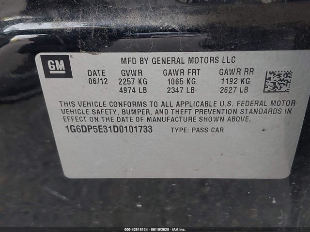 2013 CADILLAC CTS 1G6DP5E31D0101733 Photo 8