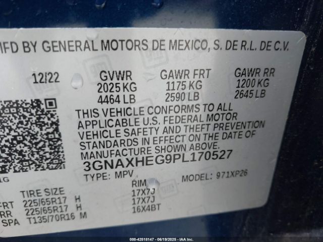 2023 CHEVROLET EQUINOX 3GNAXHEG9PL170527 Photo 8