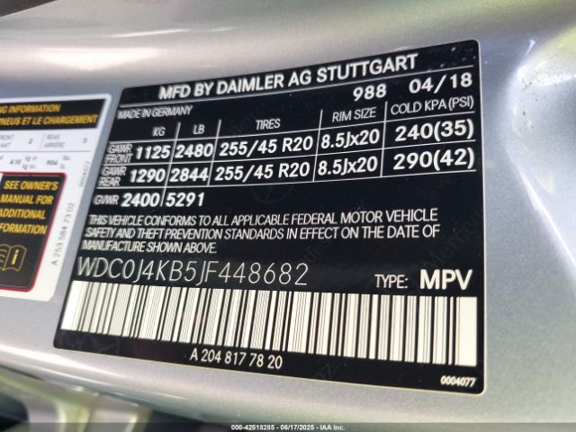 2018 MERCEDES-BENZ GLC 300 COUPE WDC0J4KB5JF448682 Photo 8