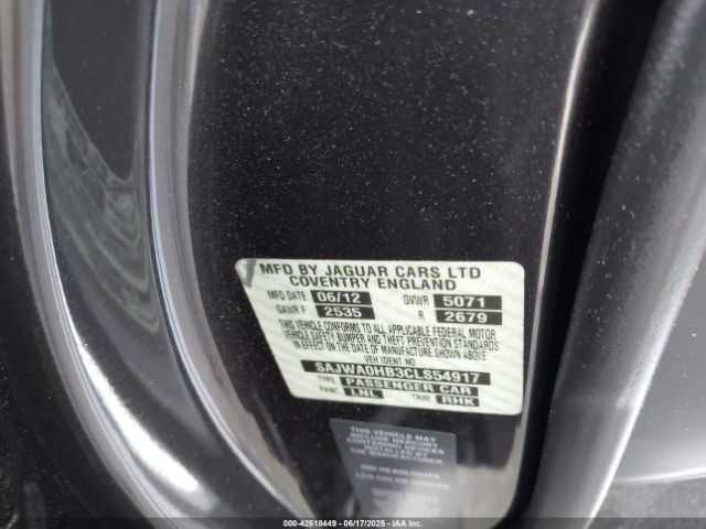 2012 JAGUAR XF SAJWA0HB3CLS54917 Photo 8
