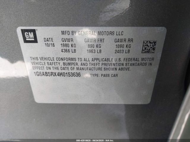 2017 CADILLAC ATS 1G6AB5RX4H0153636 Photo 8
