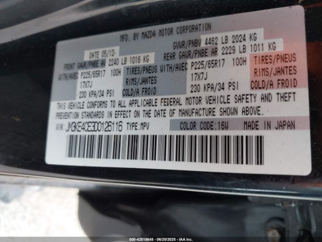 2013 MAZDA CX-5 JM3KE4CE3D0126116 Photo 8