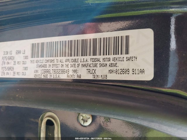 1C6RR6LT9GS238649 RAM 1500