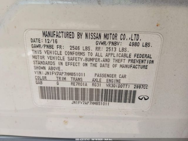 JN1FV7AP7HM851011 Infiniti 2017