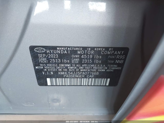 KMHL54JJ5PA077668 Hyundai gdi nu pe