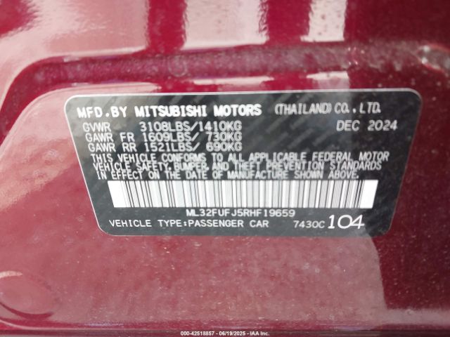 2024 MITSUBISHI MIRAGE G4 ML32FUFJ5RHF19659 Photo 8