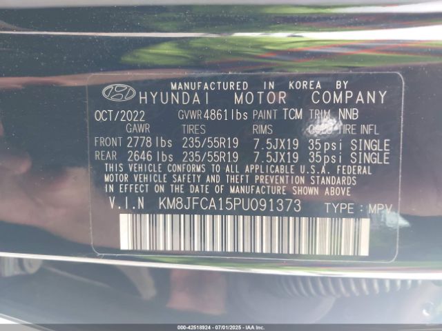 2023 HYUNDAI TUCSON HYBRID KM8JFCA15PU091373 Photo 8