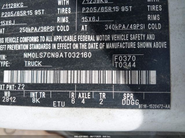 2010 FORD TRANSIT CONNECT NM0LS7CN9AT032160 Photo 8