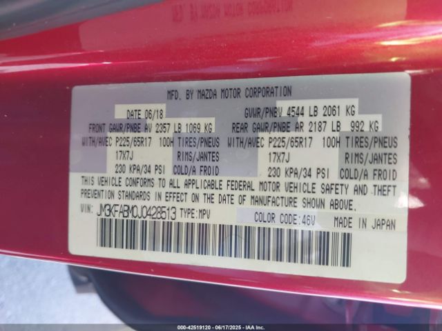 2018 MAZDA CX-5 JM3KFABM0J0428513 Photo 8
