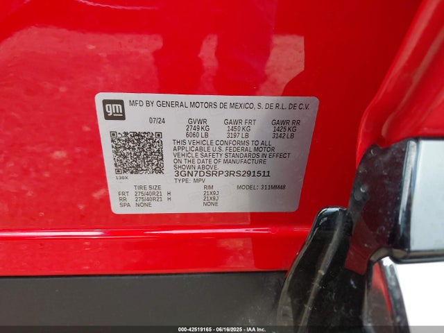 3GN7DSRP3RS291511 Chevrolet x0b+ec3